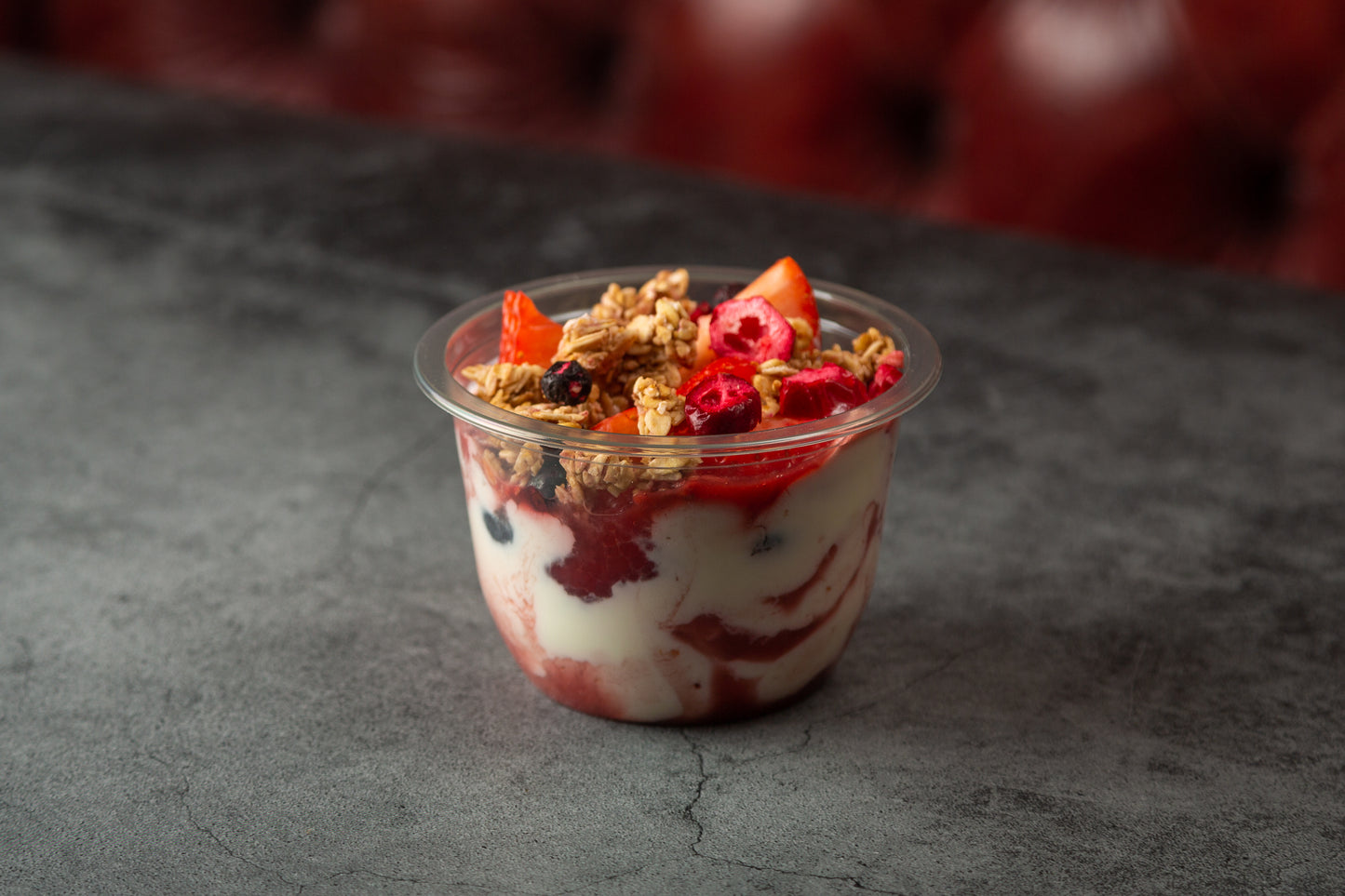 Greek Yoghurt with Berries and Granola (v)