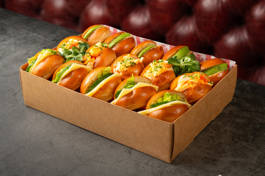 Vegetarian - Mini brioche roll box