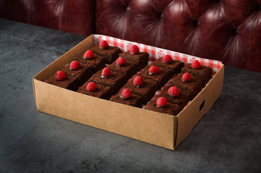 Brownie Box - Polo Bar Home-Made Brownie Topped With Raspberry